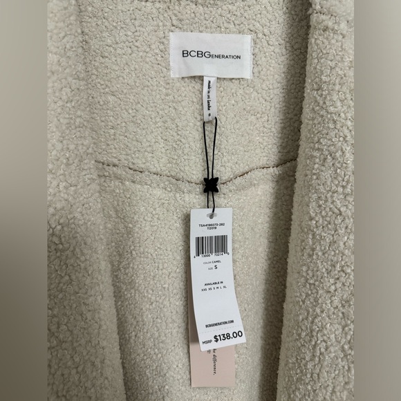 BCBG Faux Suede Cardigan - Picture 3 of 3